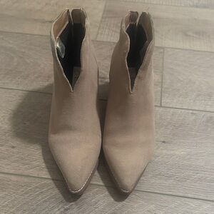 Blondo Beige Ankle Booties